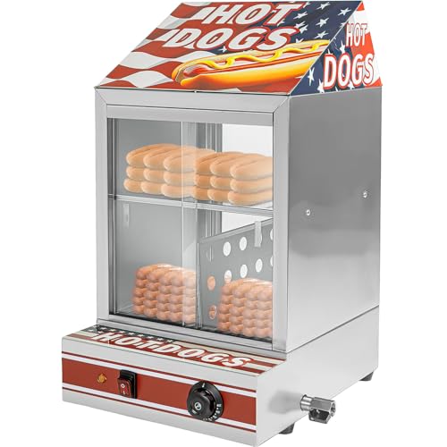 La Mejor Recopilación de Máquinas de perritos calientes disponible en línea. 46 GUTSTARK Maquina Vitrina Calentadora Electrica Vaporisador Coccion Hot Dogs y Pan Comercial 90 Salchichas 30 Bollos Calentador Perritos Calientes 29 Litros 800W Temperatura...