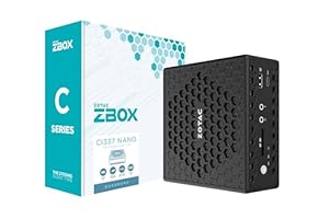 ZOTAC ZBOX CI337 Nano Fanless Silent Mini PC Intel Processor N100, Intel UHD Graphics, HDMI, DisplayPort, No Memory/Storage/OS Barebones System, ZBOX-CI337NANO-BE/BE1/J/U/K/AUS