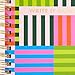 C.R. Gibson MJN2-25648 Signature Bold Stripes Twin Wire 3-in-1 Blank, Dot Grid, and Lined Journal with 480 Pages, 8.5