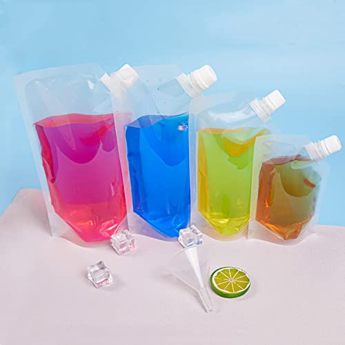 Concealable And Reusable Cruise Sneak Flask Pouches Flask Kit Rum Runner Plastic Bags For Sneak To Go Flask (8Oz-6Pcs) #TOP5