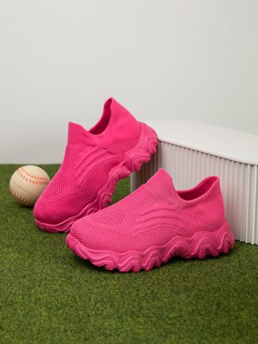 Boys and Girls Sock Shoes Casual Sports Running Walking Knitted Shoes Slip-On High Tops Lightweight Breathable Non Slip3