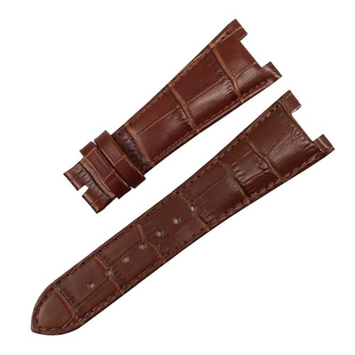 [LYBELIRH] �p�e�b�N �t�B���b�v 5711 5712G �m�[�`���X �E�H�b�`�Ή����U�[�E�H�b�`�o���h �����Y ���f�B�[�X ���^ �ʌ^ ���a �E�H�b�`�X�g���b�v 25-12mm(Brown-no clasp)