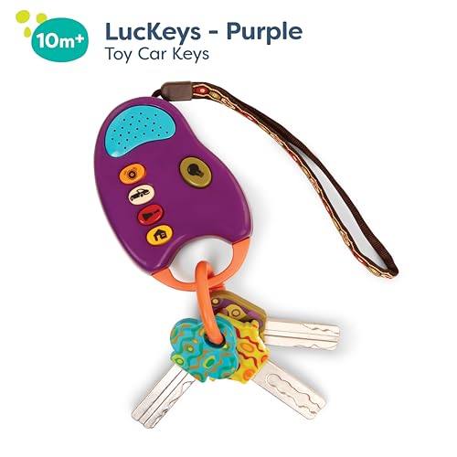 B. Toys BX1748Z Toy Car Keys – Key Fob With Lights & Sounds – Interactive Baby Toy thumb #2