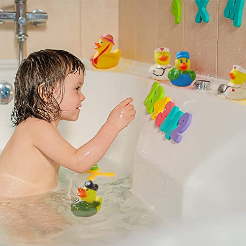 Valenlyra 100 Pack Rubber Duck For Jeeps Ducking - 2" Bulk Floater Duck For Kids - Baby Bath Toy Assortment - Party Favors, Birthdays, Bath Time, And More (100 Varieties) #TOP5