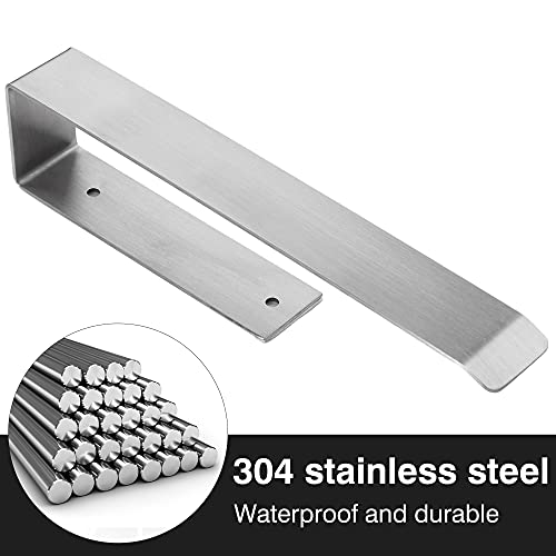 Stainless Steel Hand Towel Bar - Self Adhesive Towel Rack Stick On Wall, Sus-304 Brushed Towel Holder, Strong Sticky Towel Ring, Contemporary Style Towel Hanger No Drilling #TOP6