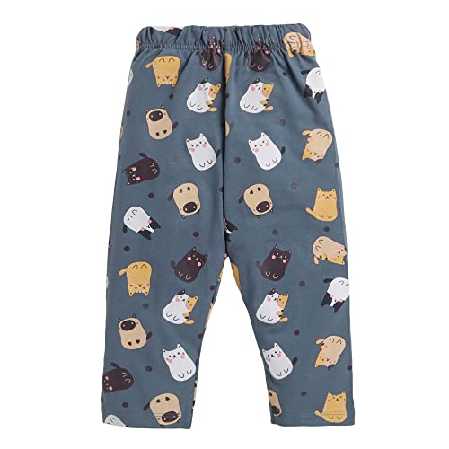 Image of Hopscotch Unisex Kid Cotton Printed Top And Pajama Set
