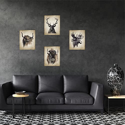 Batuba Design Buffalo Deer Wall Decor Poster Prints thumb #3
