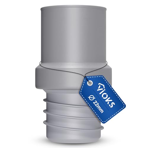 VIOKS - Tubo de desagüe (22 mm, diámetro de 22 mm, adaptador para lavavajillas/punta de extensión de manguera, extensión para lavadora, lavavajillas