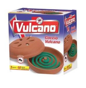 Porta zampirone in coccio + 10 zampironi verdi