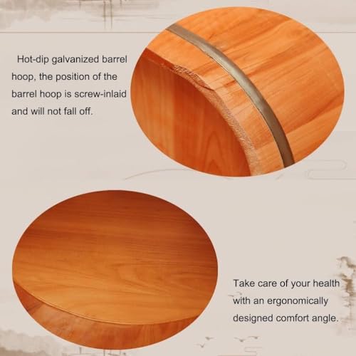 Bañera de pies de madera maciza para adultos miniatura 4