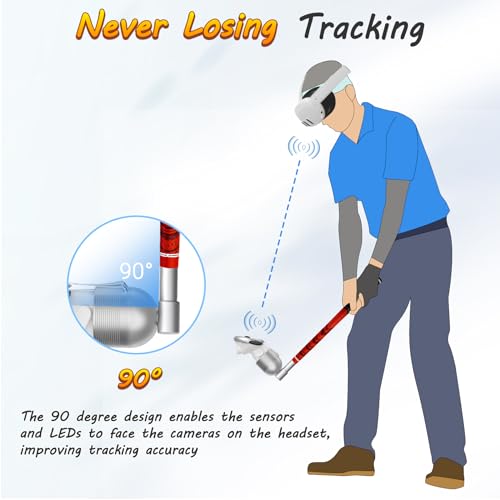 image for ZHGM 90 Degree VR Golf Club Attachment for Meta Quest 3S/Oculus Quest 
