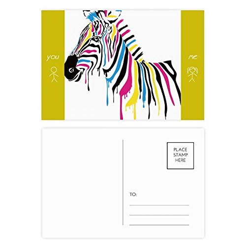 Cartes postales zèbre 20pcs pour ne plus jamais manquer de carte de remerciement originale