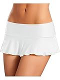 Zoogster Lingerie Ruffle Skirt by Espiral 5032 S/M White