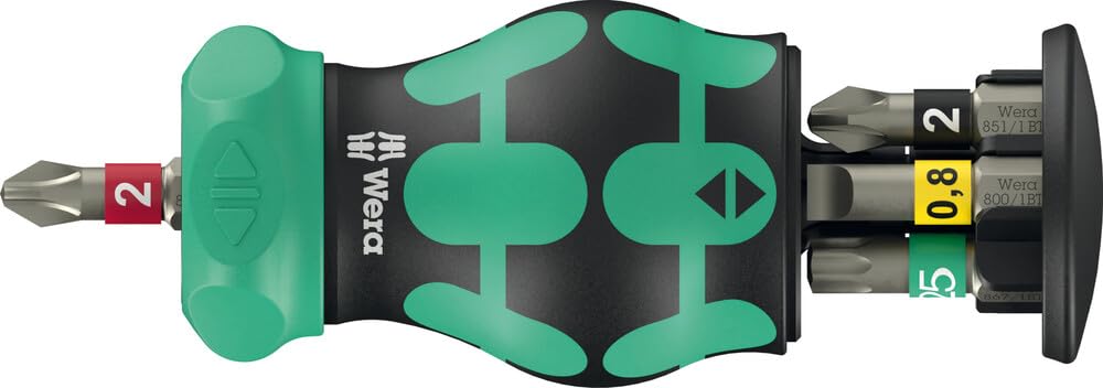 Wera Kraftform Kompakt Stubby Magazine RA 2, 6 Pieces - 05008892001