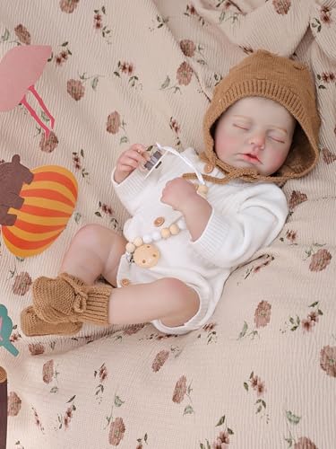 Image of Reborn Baby Dolls - 20 Inch Real Baby Dolls that Look Real, Full Body Vinyl Girl Doll in Soft Knit Outfit, Lifelike Newborn with Accessories, Gift for Children Ages 3+, Pretend Play