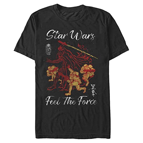 T-Shirt Star Wars Noir 3XL Homme : Haut Coton Coupe Confortable