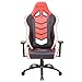 Newskill - Silla Gamer Kaidan, Altura Ajustable, Respaldo Reclinable 180º, Reposabrazos 3D Regulable, PU Transpirable + Carbón, Pistón Gas Clase 4, Hasta 150Kg, Cojín Lumbar y Cervical, Color Rojo