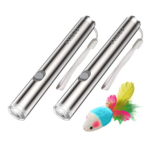 FYNIGO juguetes gatos juguetes interactivos para gatos y perros 2 en 1 Función(2 unidades)