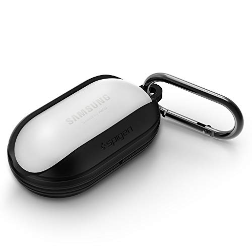 Image of Spigen Liquid Air | Samsung Galaxy Buds+ / Buds Case Cover [Carabiner Included] [Shock-Proof] [Light Compact] TPU - Black