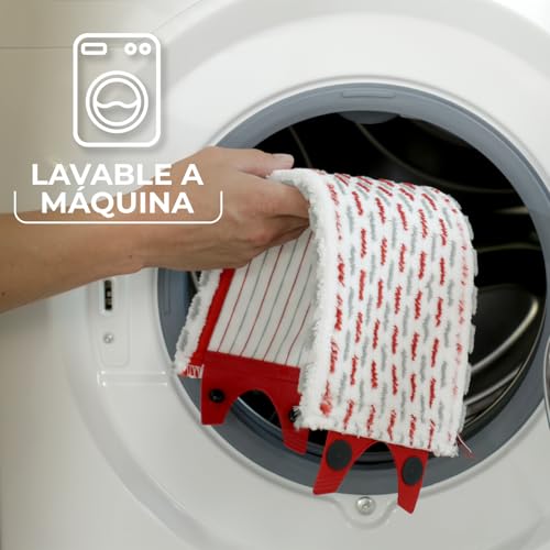 Miniatura 5 de Vileda Ultramax - Recambio De Mopa Sistema Ultramax, Apto Para Todo Tipo De Suelos Duros, Elimina El 99 De Las Bacterias Solo Con Agua, 1 Unidad