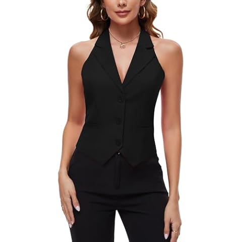 MINTLIMIT Women's Slim Fit Waistcoat Vest Cover