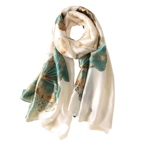 Bufanda de seda muje, Pañuelo Cuello Mujer, bufanda azul,