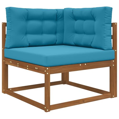 Coussin de canapé d'extérieur fixe et lavable bleu roi 80x80cm - 3