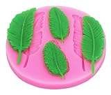 Longzang Feather Silicone Mold Sugar Craft DIY Gumpaste Cake Decorating Clay