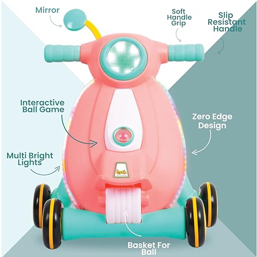 Luusa® Pro Kids Tiny Steps Baby Walker | Toddler Walker with Lights, Music, and Ball Game | 2-in-1 Interactive Activity Walker Reda | Proudly Made in India Luusa® Pro Kids Tiny Steps Baby Walker | Toddler Walker with Lights, Music, and Ball Game | 2-in-1 Interactive Activity Walker Reda | Proudly Made in India