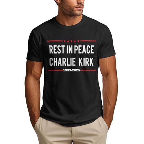 Rest in Peace Charlie Kirk Shirt Memorial Tribute Charlie 1993 2025 Mens T Shirt Black