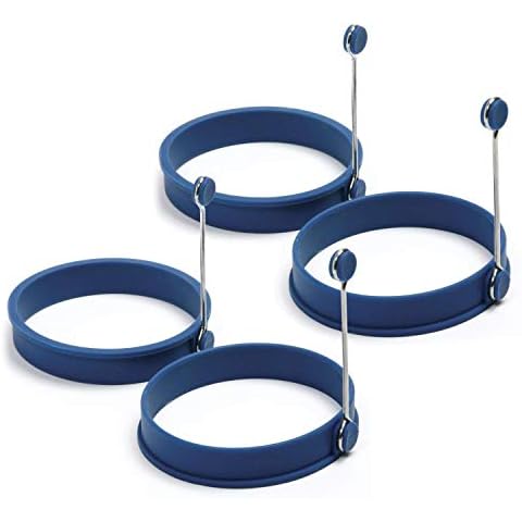 Norpro Silicone Round Pancake/Egg Rings, 4 Pieces Cover