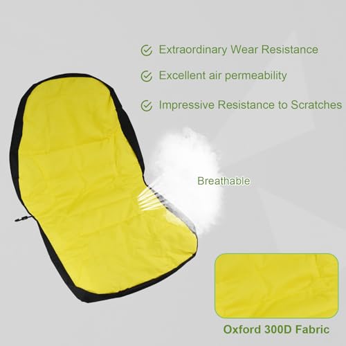 Funda de asiento LP95233 acolchada grande para tractor John Deere 4M 3R 5