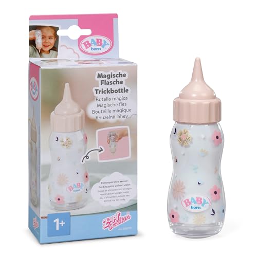 BABY born Magische Flasche, Puppenzubehör, Trinkflasche für Puppen mit...