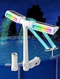 2026 Height Upgrade Solar Pool Fountain with 10-Color 4-Mode...