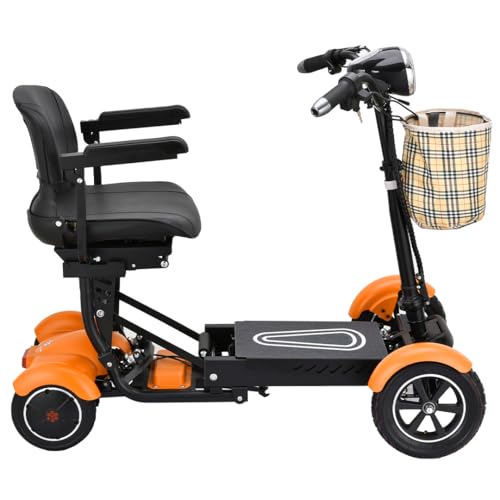 Image of Dragon Mobile EX Long Range Senior Scooter with Double Batteries for up to 25 Miles Range, Allowed on Airplanes Complies with TSA FAA, Large Seat with Flip-Back Armrests