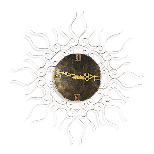 Decorazioni perfette:orologio da parete vintage (23,6 * 23,6 * 1,8in) con numeri romani corrisponde all;arredo di qualsiasi stanza grande o piccola della casa o dell;ufficio.IOè adatto anche per ristoranti classici o bar, che aggiunge un tocco di atmosfera artistica.