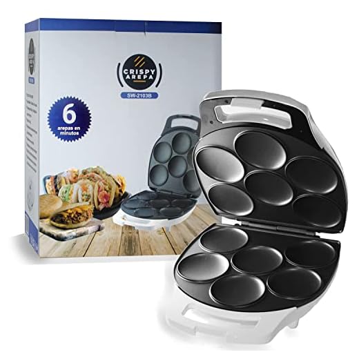 Tostiarepas eléctrico para 6 arepas