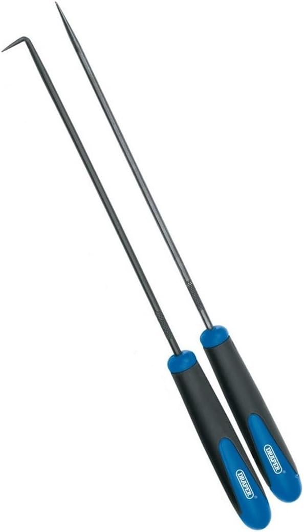 Draper 51764 Long Reach Hook and Pick Set, 24cm Length, 6 Pieces, Blue