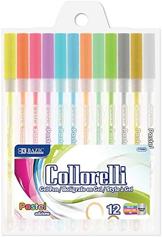 BAZIC 12 Pastel Color Collorelli Gel Pen