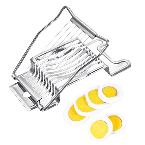 Auidy_6TXD Eierschneider, Eischneidewerkzeug aus Edelstahl Profi Eierteiler...
