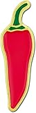 PinMart Red Chili Pepper Hat Pins, Spicy Food Enamel Lapel Pin, Cute Pepper Badge, Cool Backpack Accessories, Chef Gift Idea – 1 Piece