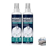 Instant Wrinkle Releaser Spray, No Iron Fabric Smoothing Agent, Fabric Smoothing Spray No Iron, Antistatik Sprays Kleidung, Anti Falten Sprays Kleidung, Bügelspray ohne Bügeln, 100ml，2PC
