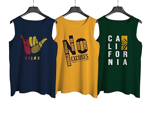 Image of Designer Men Vest Versatile Cotton Sando /Baniyan /Ganji for Boys - Perfect for Gym Workouts, Vacations, and Beaches