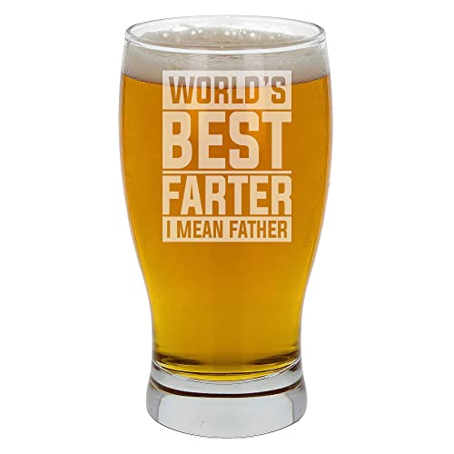 Bicchiere da birra con incisione "World's Best Farter I Mean