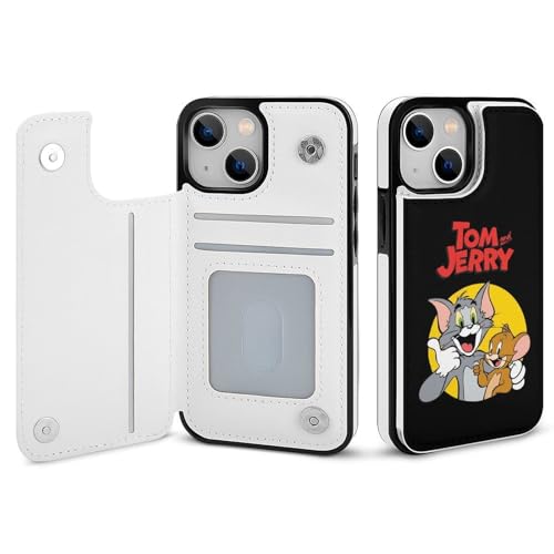 iPhone13Mini用ケース 手帳型 トムとジェリー アイフォン13Miniケース 手帳型 財布型 スマホケース 軽量 カード収納 スタンド機能 おしゃれ 全機種対応 いPhone13Mini用カバー