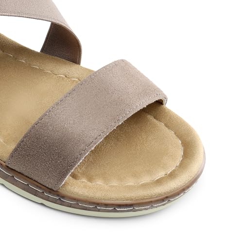 Image of DREAM PAIRS Women's Ankle Strap Low Wedge Sandals