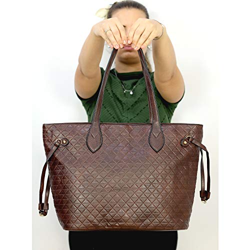 Kit Bolsa Feminina De Ombro E Bolsa Tiracolo Com Carteira (Café)