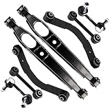 SCITOO 8-PC SET Rear Sway Bar End Link For 2007-2008 2012 For Dodge Caliber 2007-2009 For Jeep Compass 2007-2009 For Jeep Patriot Rear Lower Rearward Forward Control Arm Rear Upper Control Arm