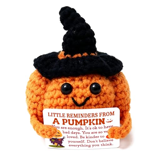 Citrouille tricotée Halloween C05 crochetée à la main pour décoration de table