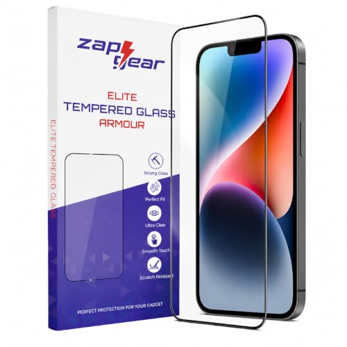 Image of Tempered Glass for iPhone 14 Plus and 13 Pro Max | 9H Hardness Screen Guard | HD Clear Screen Protector | Bubble-Free Installation | Anti-Fingerprint | Smooth Touch | Case Friendly